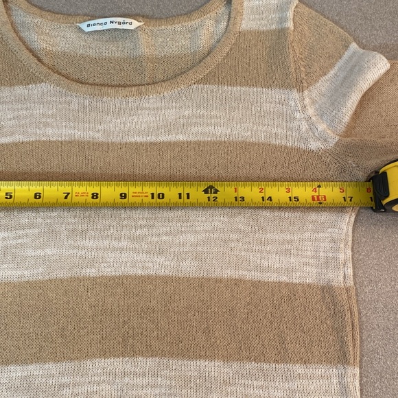 Bianca Nygard - 3/4 sleeve crew neck sweater. Size M - Picture 5 of 8